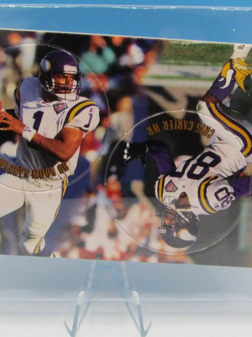 1995 Caps Football Cards | Eight Card Lot | Dilfer | Carter | Esiason | Moon